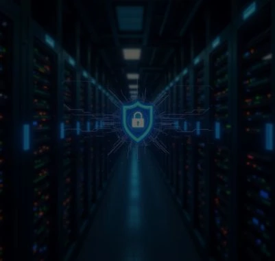 Data center sicuro con rete privata VPN/MPLS per collegare sedi aziendali in modo protetto.